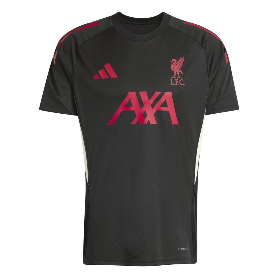 Liverpool Training T-Shirt Tiro 25 - Black/Strawberry Red/Wonder White - Men's-SoccerKits Hub | Buy Soccer Jerseys Online